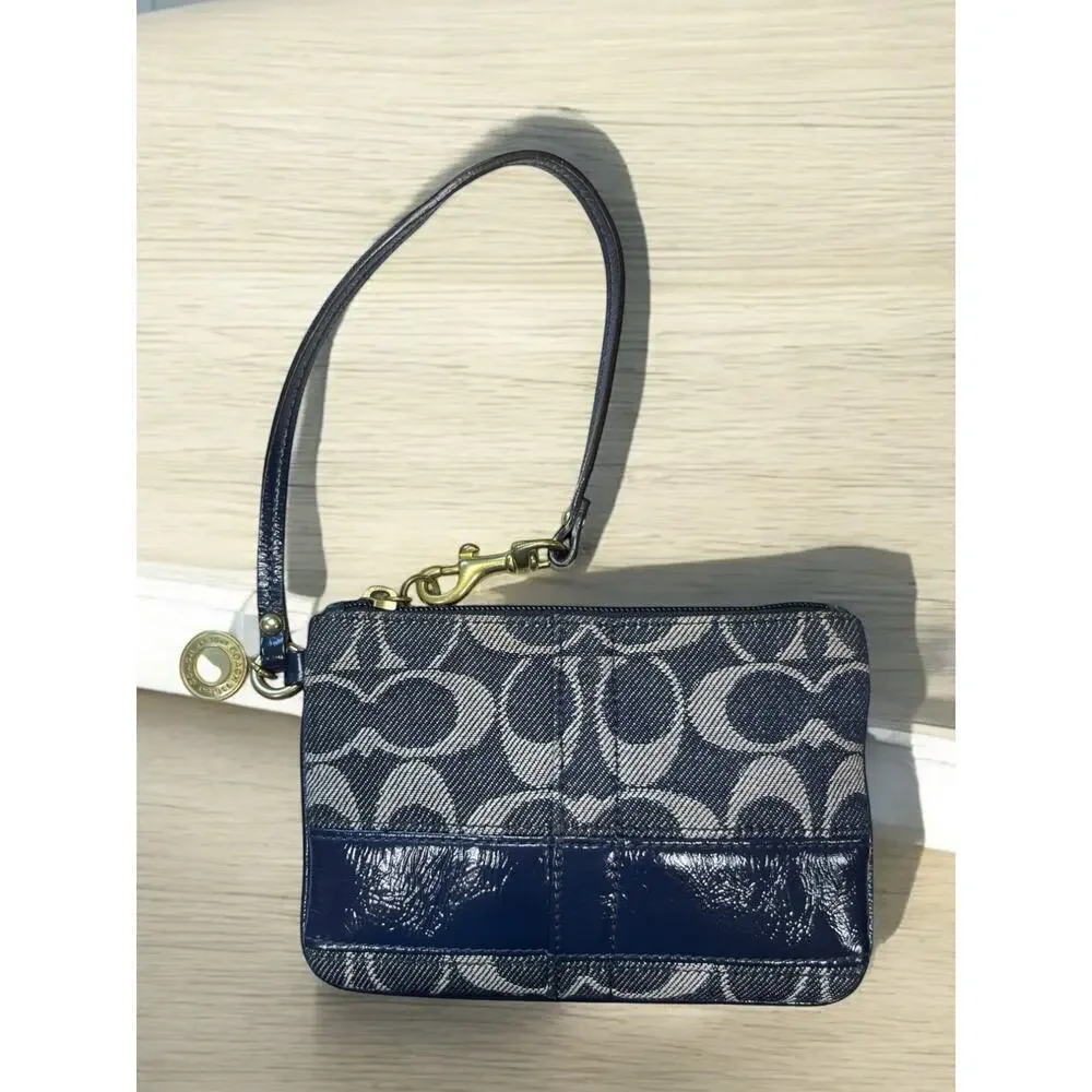Y2K Coach 12549 Legacy Signature Denim Hobo Bag & 41718 Wristlet